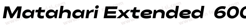 Matahari Extended  600Ex tSemBd字体转换